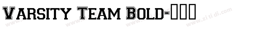 Varsity Team Bold字体转换